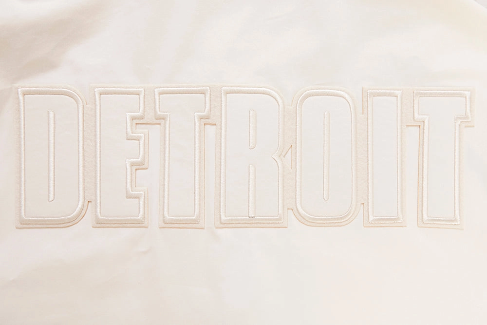 NFL DETROIT LIONS NEUTRAL MEN'S TWILL JACKET (EGGSHELL)