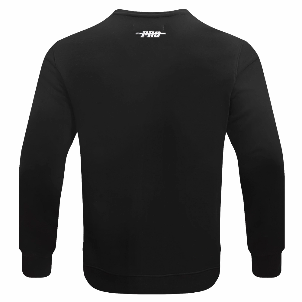 NFL DETROIT LIONS OLD ENGLISH MEN'S CREWNECK (BLACK)