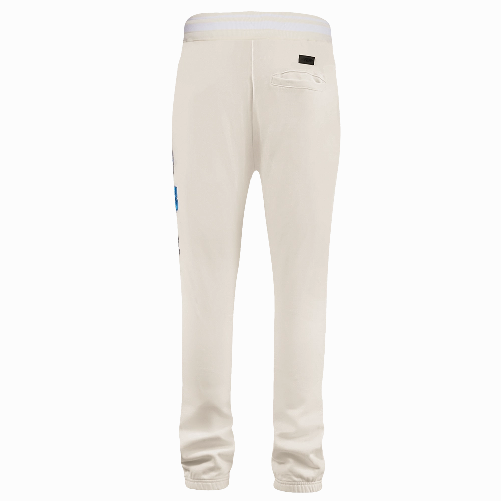 NFL DETROIT LIONS PINSTRIPE RETRO CLASSIC MEN'S RIB FLEECE SWEATPANT (EGGSHELL)