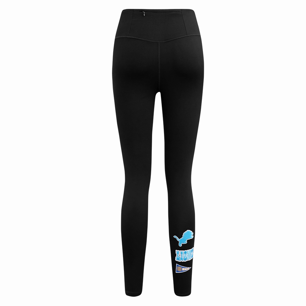 NFL DETROIT LIONS RETRO CLASSIC WOMEN'S JERSEY LEGGING (BLACK)