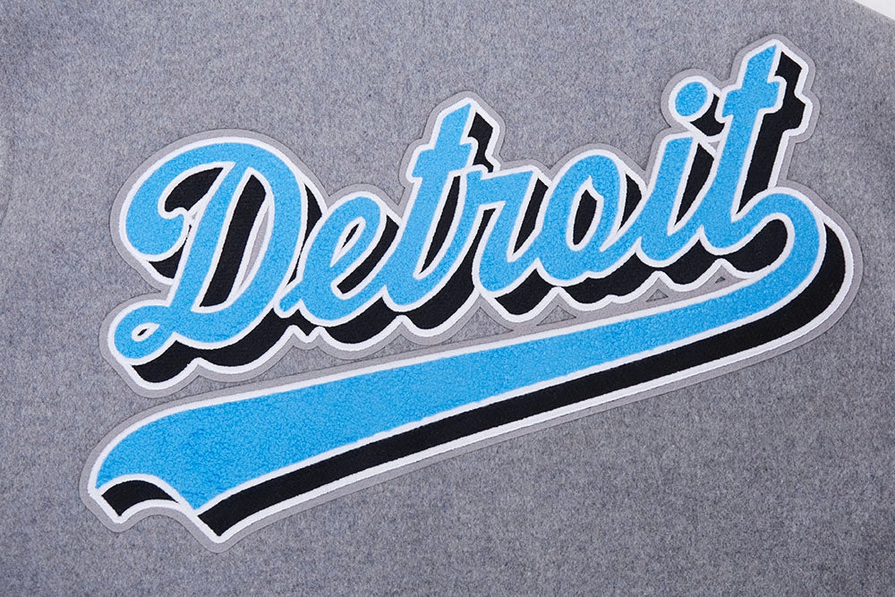 NFL DETROIT LIONS SCRIPT TAIL MEN'S RIB WOOL VARSITY (HEATHER GREY/WHITE/BLACK)