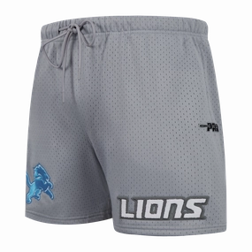 NFL DETROIT LIONS SOUVENIR MEN'S MESH SHORT (GRAY)