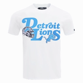 NFL DETROIT LIONS SOUVENIR MEN'S SINGLE JERSEY TEE (WHITE)