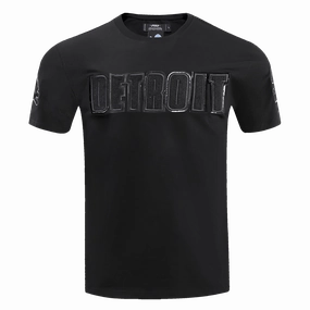 NFL DETROIT LIONS TRIPLE BLACK MEN'S TEE (TRIPLE BLACK)