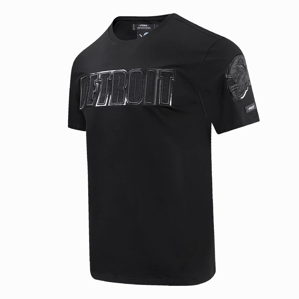 NFL DETROIT LIONS TRIPLE BLACK MEN'S TEE (TRIPLE BLACK)