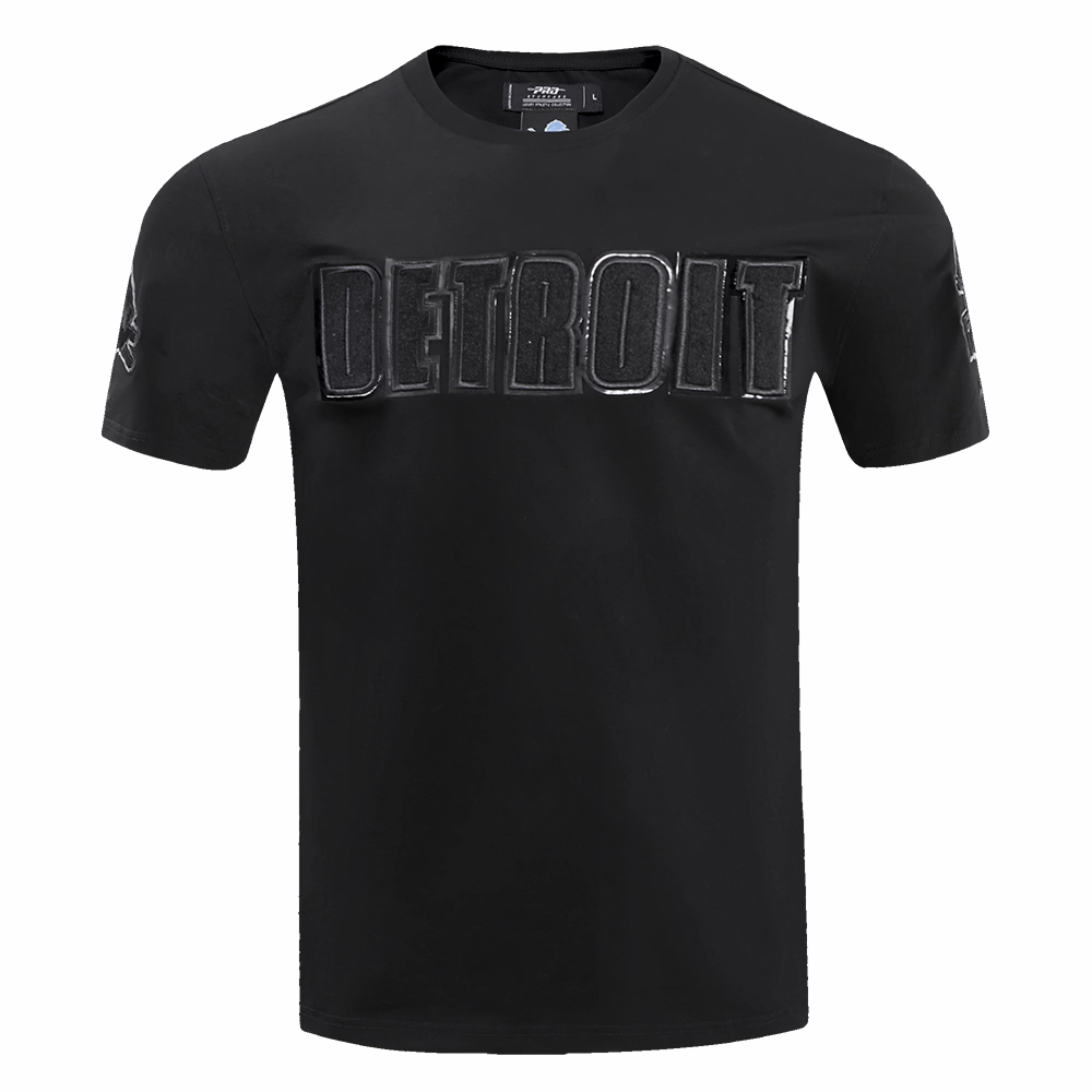 NFL DETROIT LIONS TRIPLE BLACK MEN'S TEE (TRIPLE BLACK)