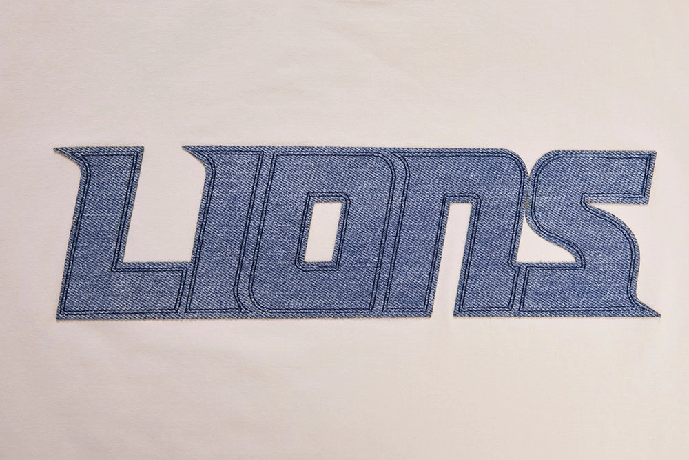 NFL DETROIT LIONS VARSITY BLUES MEN'S TEE (LINEN)