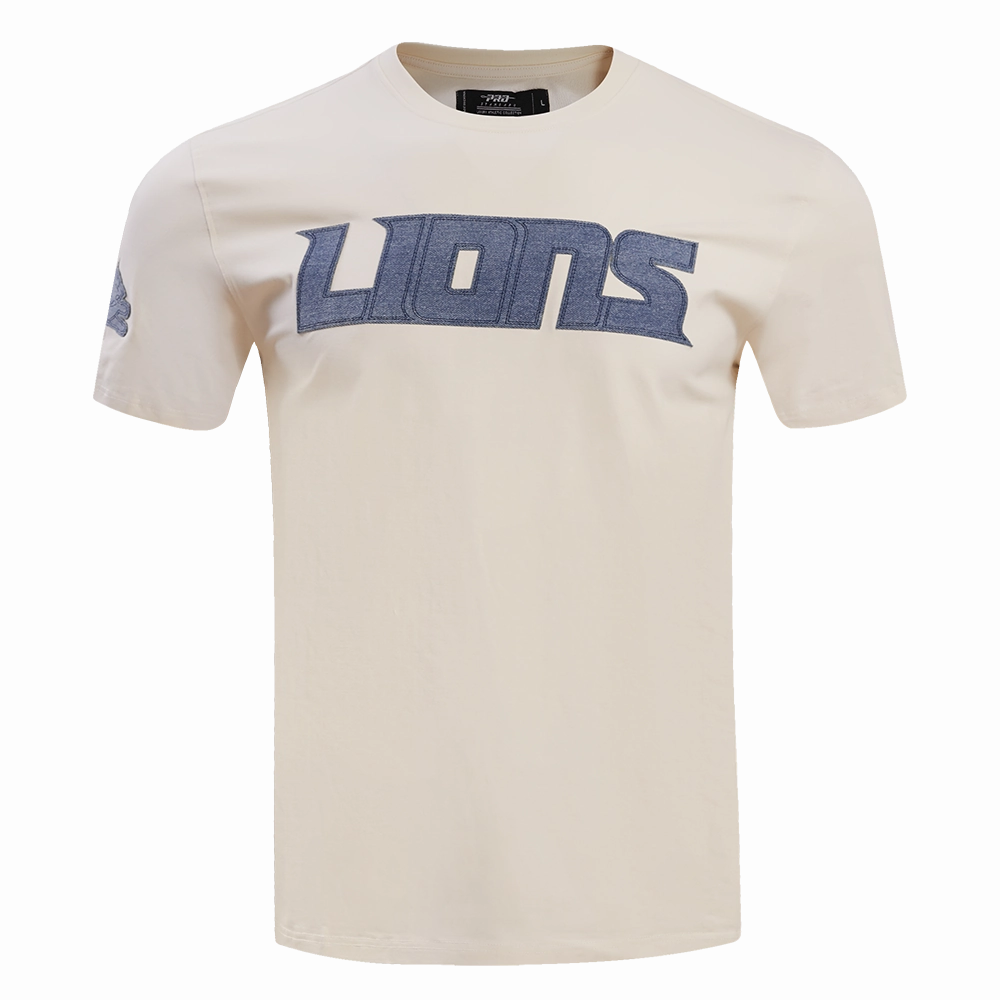 NFL DETROIT LIONS VARSITY BLUES MEN'S TEE (LINEN)