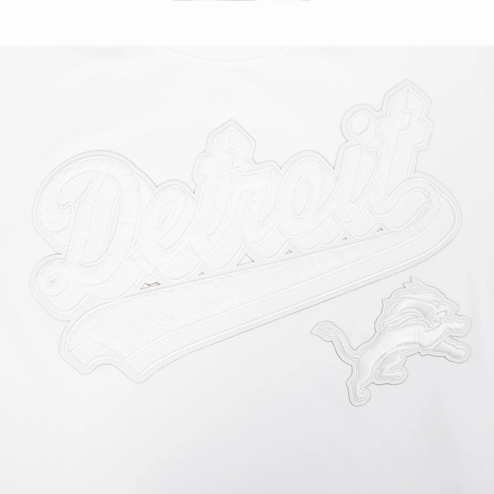 NFL DETROIT LIONS WHITE OUT MEN'S SINGLE JERSEY TEE (WHITE)