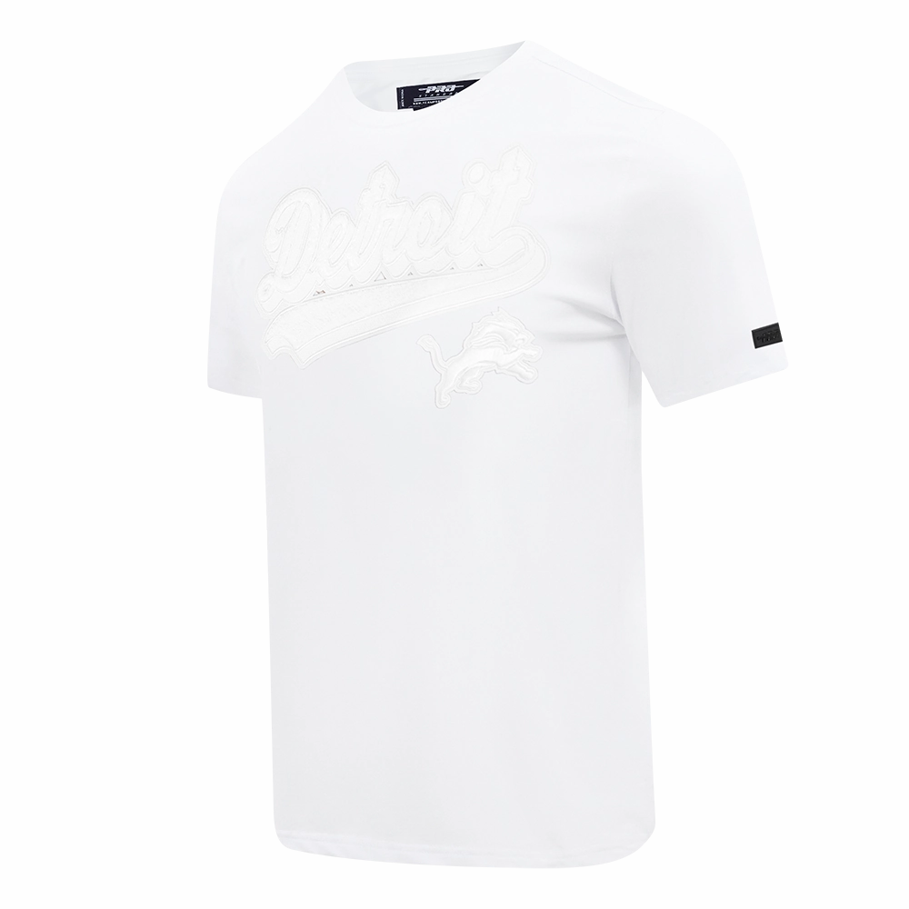 NFL DETROIT LIONS WHITE OUT MEN'S SINGLE JERSEY TEE (WHITE)
