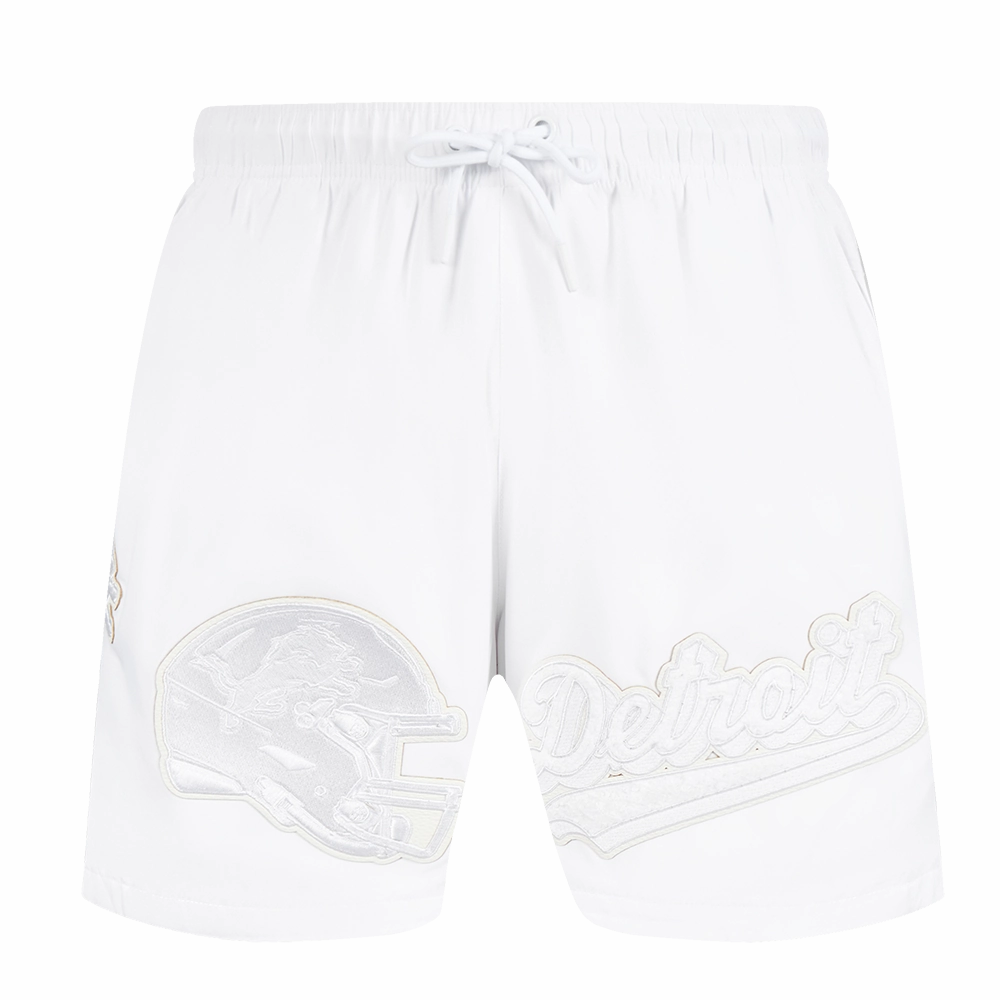NFL DETROIT LIONS WHITE OUT MEN'S WOVEN SHORT (WHITE)