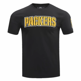 NFL GREEN BAY PACKERS  CLASSIC CHENILLE MEN'S   TEE (BLACK)