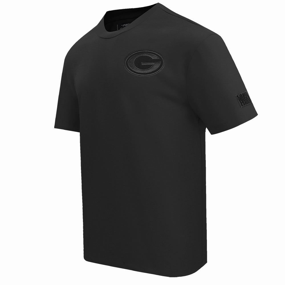 NFL GREEN BAY PACKERS NEUTRAL MEN'S DROP SHOULDER TEE (BLACK)