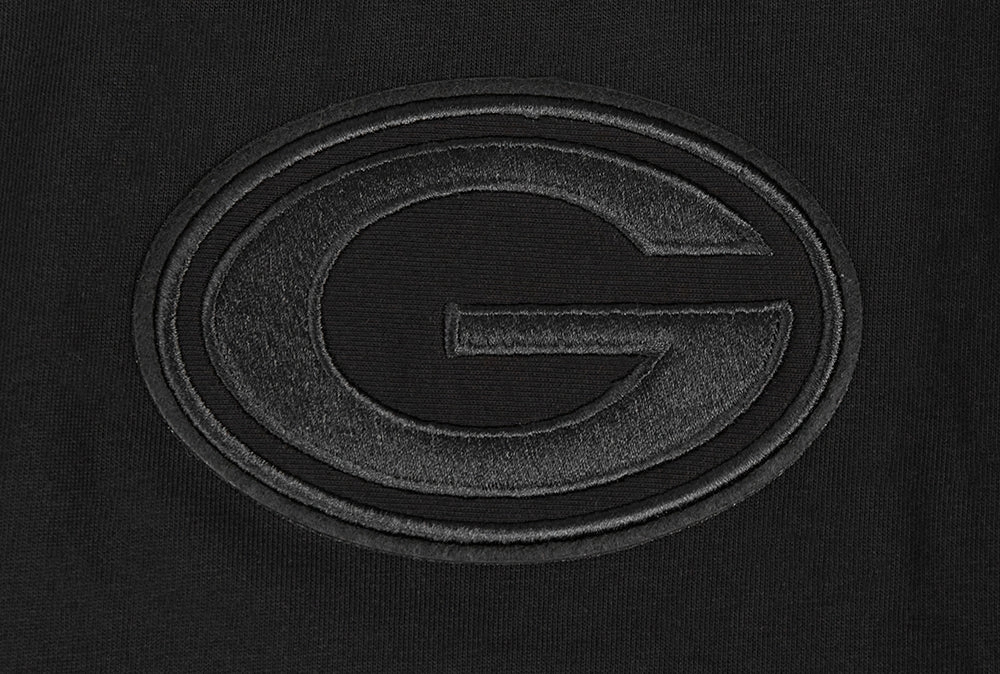 NFL GREEN BAY PACKERS NEUTRAL MEN'S DROP SHOULDER TEE (BLACK)