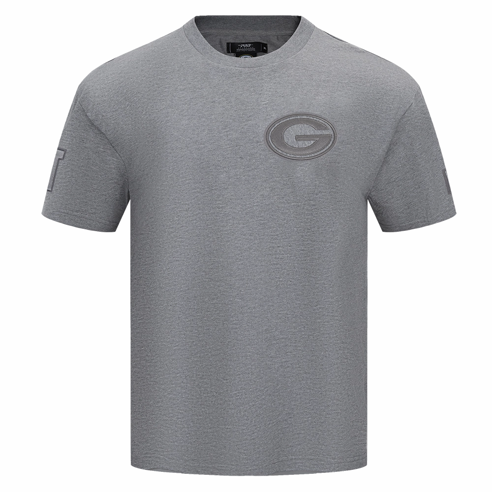 NFL GREEN BAY PACKERS NEUTRAL MEN'S DROP SHOULDER TEE (DARK HEATHER GRAY)