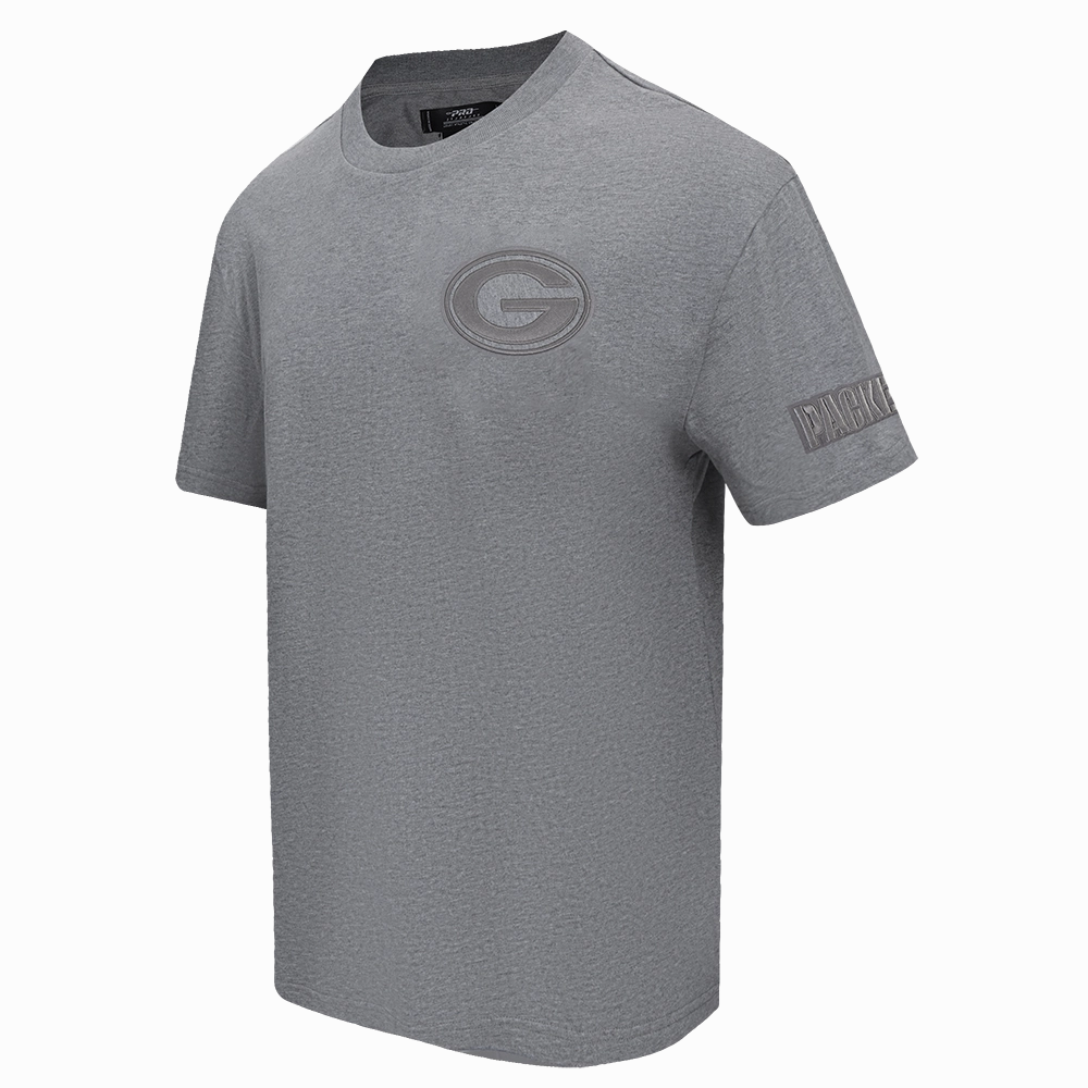 NFL GREEN BAY PACKERS NEUTRAL MEN'S DROP SHOULDER TEE (DARK HEATHER GRAY)