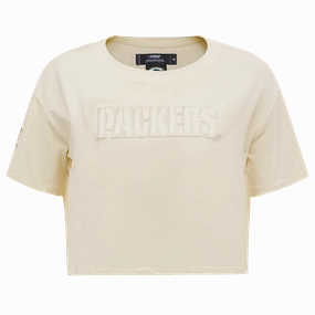 NFL GREEN BAY PACKERS NEUTRAL WOMEN'S BOXY TEE (EGGSHELL)