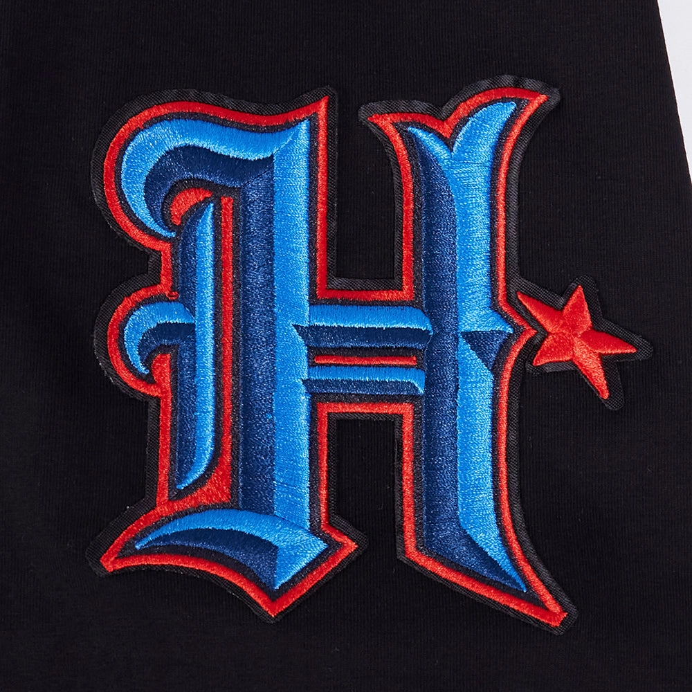 NFL HOUSTON TEXANS CLASSIC CHENILLE MEN'S   TEE (BLACK)