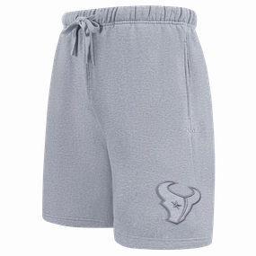 NFL HOUSTON TEXANS NEUTRAL MEN'S FLC SHORT (DARK HEATHER GRAY)