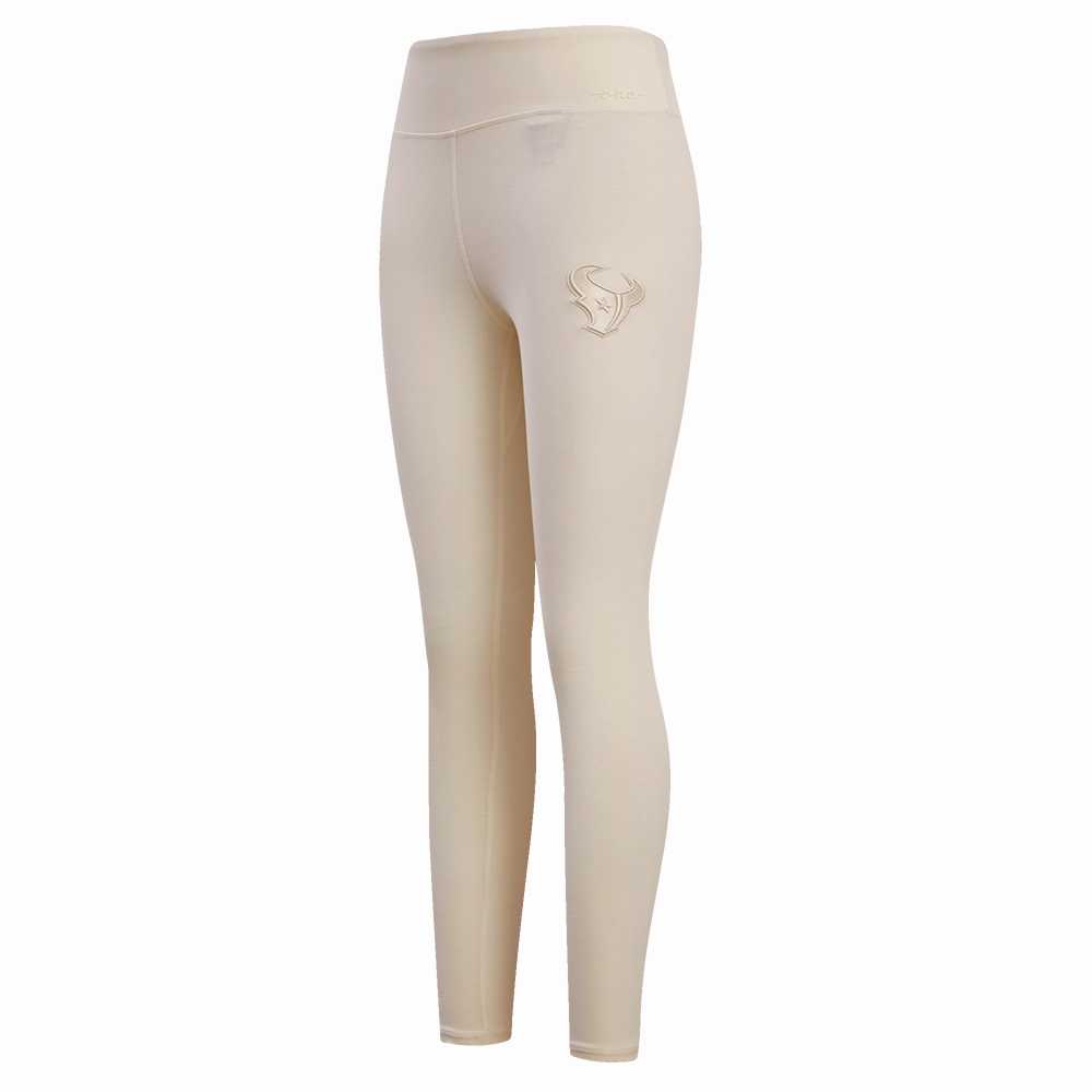NFL HOUSTON TEXANS NEUTRAL WOMEN'S JERSEY LEGGING (EGGSHELL)
