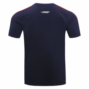 NFL HOUSTON TEXANS PRIMARY BLUE M SJ STRIPED TEE (MIDNIGHT NAVY/RED)
