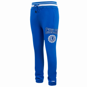 NFL INDIANAPOLIS COLTS CREST EMBLEM RIB MEN'S SWEATPANT (ROYAL BLUE)