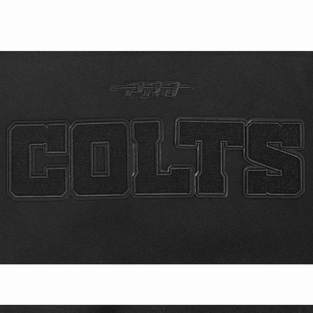 NFL INDIANAPOLIS COLTS TRIPLE BLACK MEN'S WOOL VARSITY JACKET (TRIPLE BLACK MEN'S)