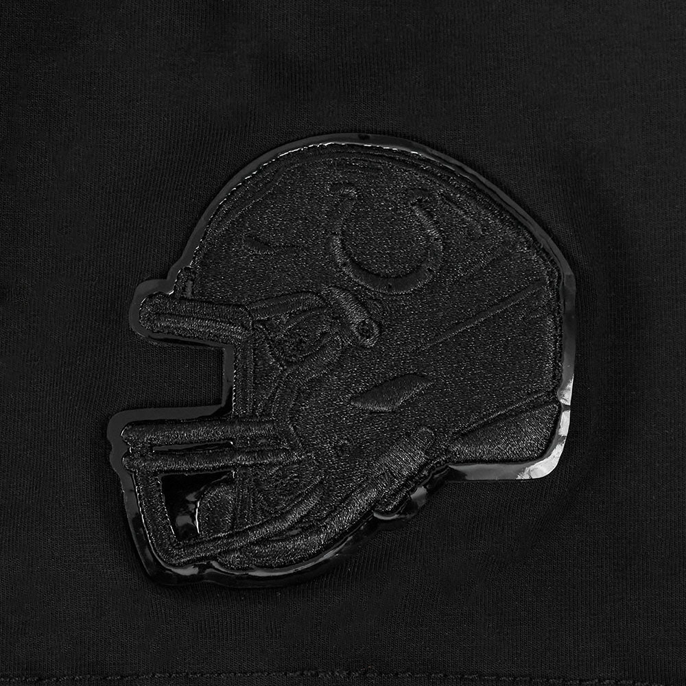 NFL INDIANAPOLIS COLTS TRIPLE BLACK WOMEN'S SINGLE JERSEY BOXY TEE (TRIPLE BLACK WOMEN'S)
