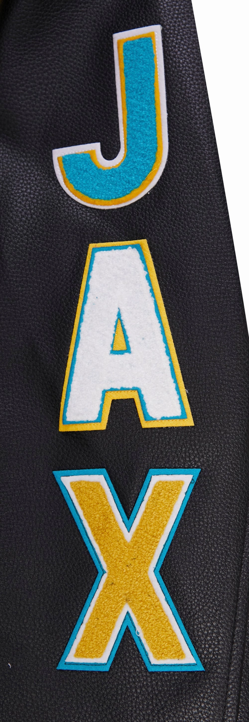 NFL JACKSONVILLE JAGUARS CLASSIC MEN'S WOOL VARSITY JACKET (BLACK)