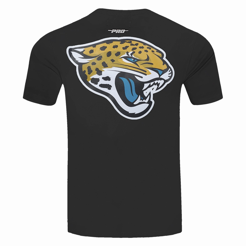 NFL JACKSONVILLE JAGUARS CLASSIC MESH SINGLE JERSEY STRIPED TEE (BLACK)