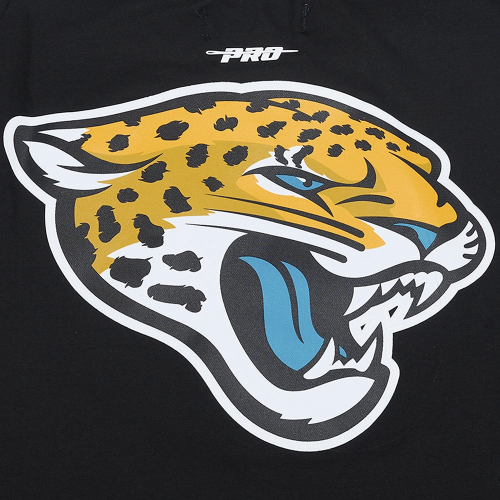 NFL JACKSONVILLE JAGUARS CLASSIC MESH SINGLE JERSEY STRIPED TEE (BLACK)