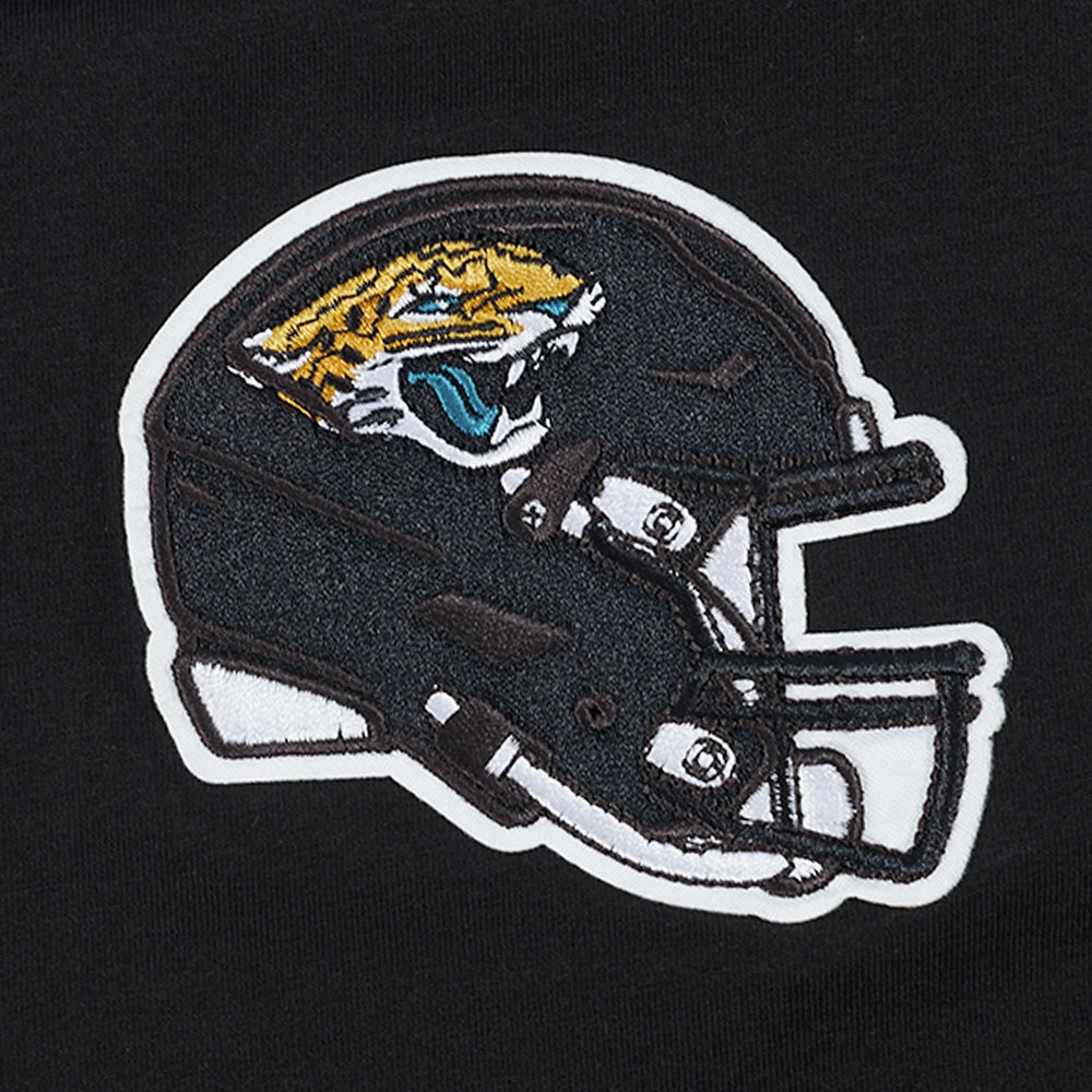 NFL JACKSONVILLE JAGUARS CLASSIC MESH SINGLE JERSEY STRIPED TEE (BLACK)