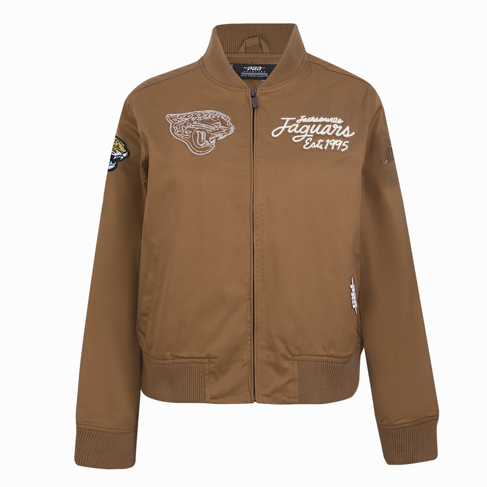 NFL JACKSONVILLE JAGUARS PAINT THE CITY W TWILL JACKET (CLAY BROWN)