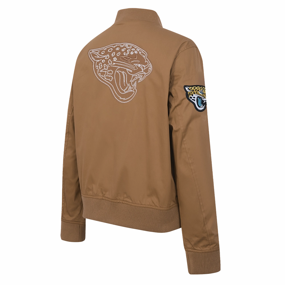 NFL JACKSONVILLE JAGUARS PAINT THE CITY W TWILL JACKET (CLAY BROWN)