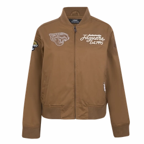 NFL JACKSONVILLE JAGUARS PAINT THE CITY W TWILL JACKET (CLAY BROWN)