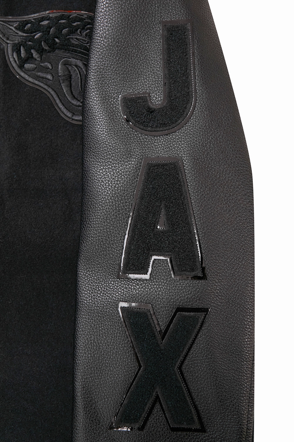 NFL JACKSONVILLE JAGUARS TRIPLE BLACK MEN'S WOOL VARSITY JACKET (TRIPLE BLACK MEN'S)