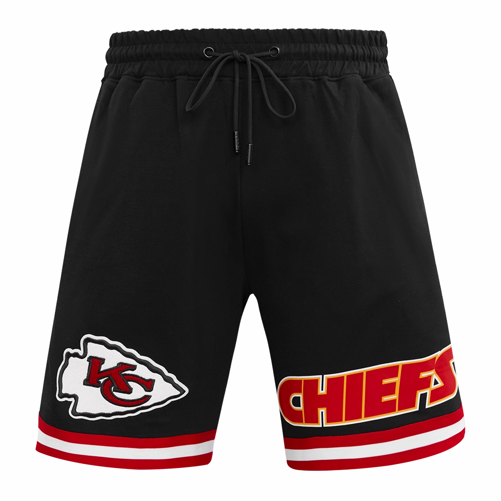 NFL KANSAS CITY CHIEFS CLASSIC CHENILLE MEN'S SHORT (BLACK)