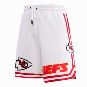 NFL KANSAS CITY CHIEFS CLASSIC CHENILLE MEN'S SHORT (WHITE)