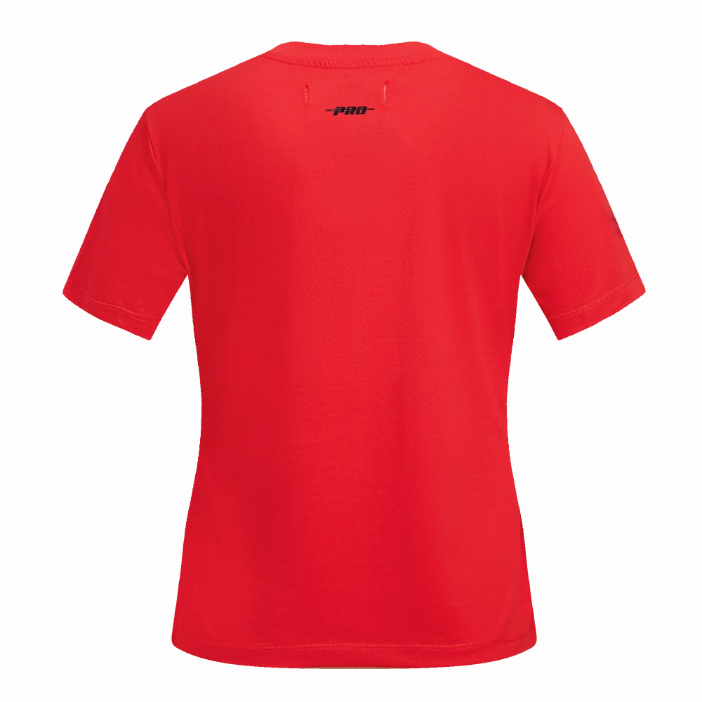 NFL KANSAS CITY CHIEFS CLASSIC SHORT SLEEVE WOMEN'S SINGLE JERSEY SLIM FIT TEE (RED)