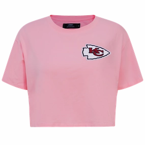 NFL KANSAS CITY CHIEFS CLASSIC WOMEN'S BOXY TEE (PINK)