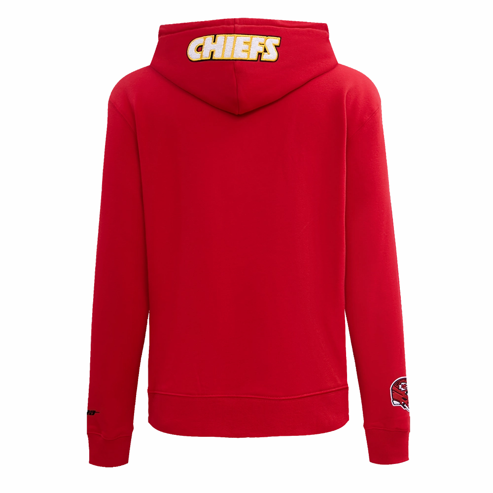 NFL KANSAS CITY CHIEFS CLASSIC WOMEN'S FLEECE PULLOVER HOODIE (RED)