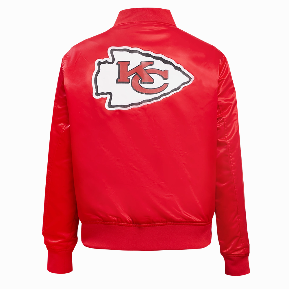 NFL KANSAS CITY CHIEFS CLASSIC WOMEN'S SATIN JACKET (RED)