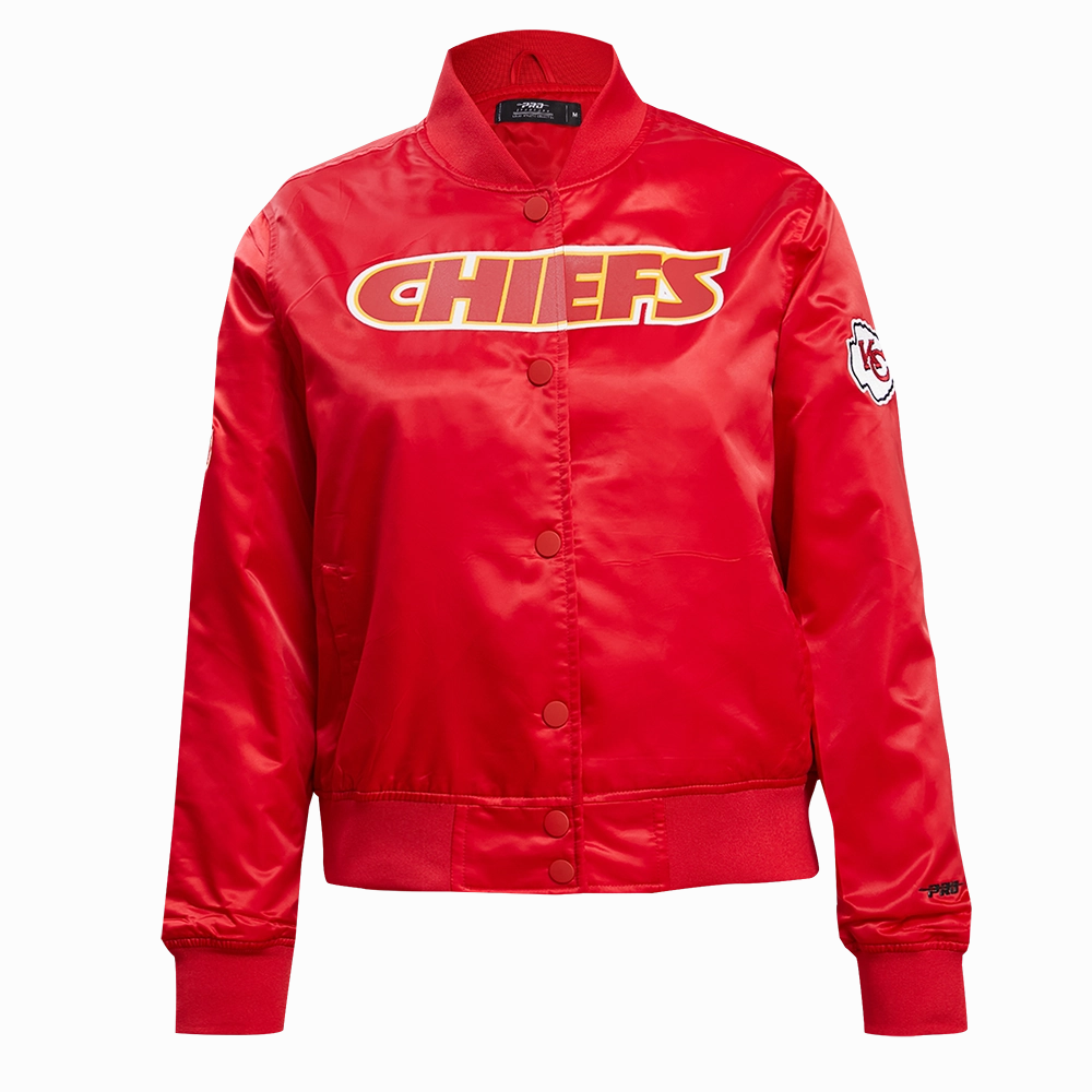 NFL KANSAS CITY CHIEFS CLASSIC WOMEN'S SATIN JACKET (RED)