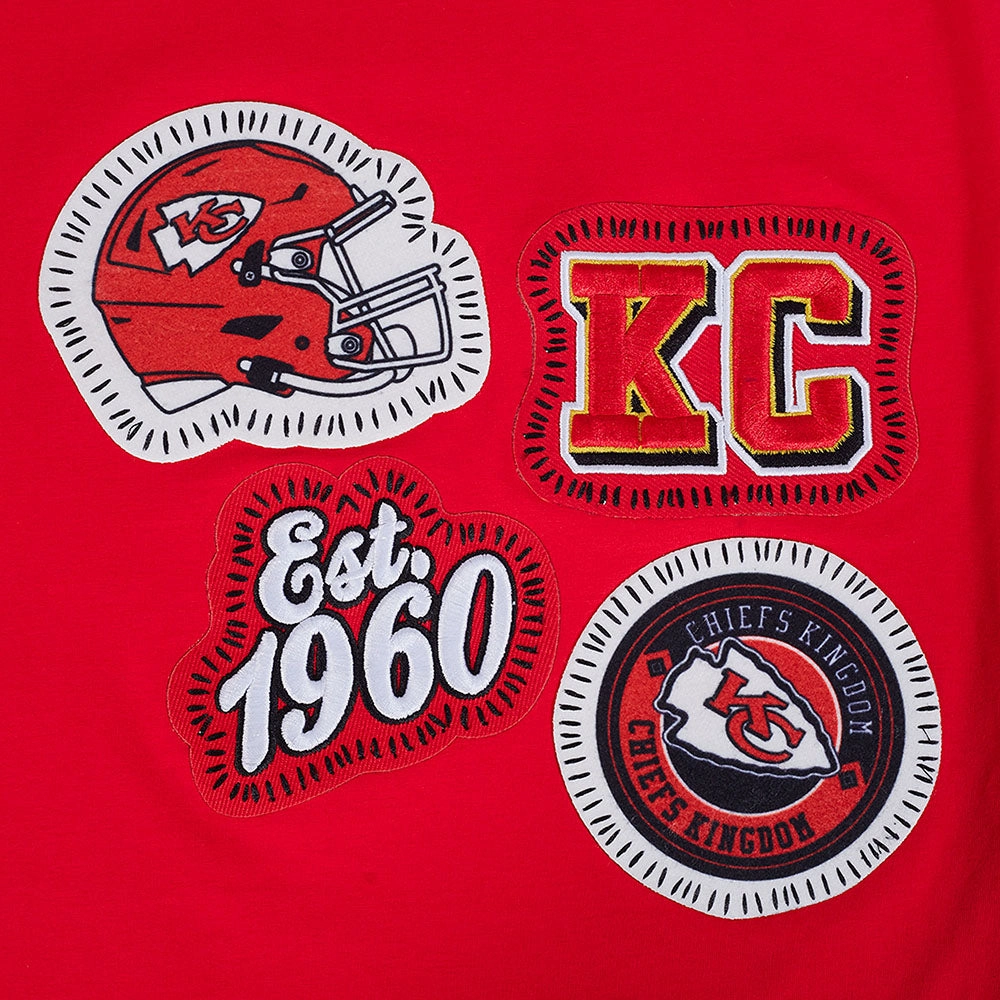 NFL KANSAS CITY CHIEFS DIY PICK STITCH MEN'S SINGLE JERSEY TEE (RED)
