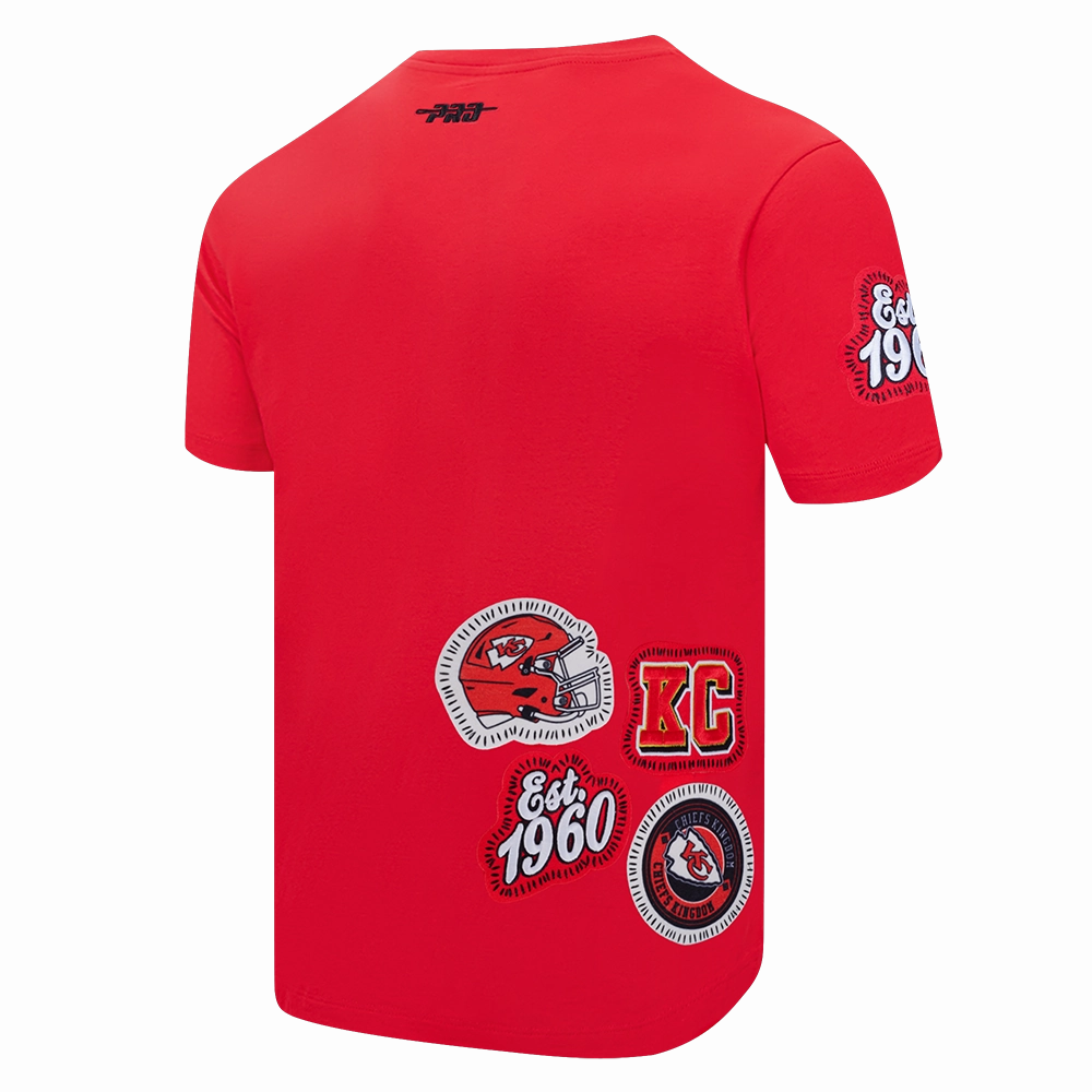 NFL KANSAS CITY CHIEFS DIY PICK STITCH MEN'S SINGLE JERSEY TEE (RED)