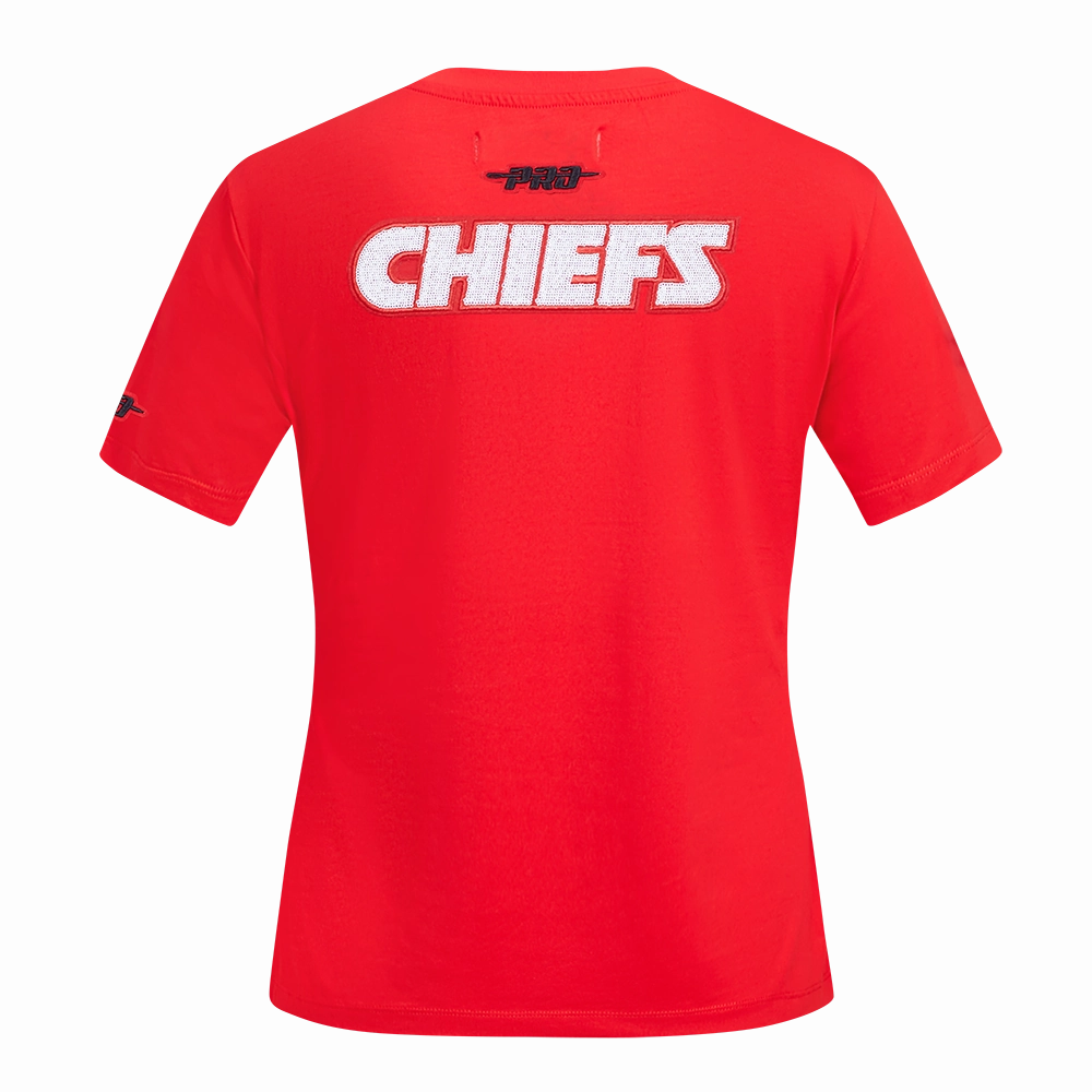 NFL KANSAS CITY CHIEFS GAME DAY CLASSICS WOMEN'S SJ BABY DOLL TEE (RED)