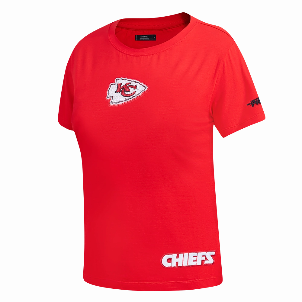NFL KANSAS CITY CHIEFS GAME DAY CLASSICS WOMEN'S SJ BABY DOLL TEE (RED)