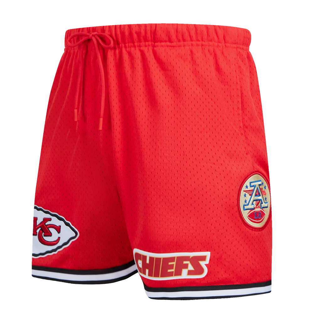 NFL KANSAS CITY CHIEFS MEN'S MESH SHORT (RED/BLACK)