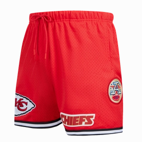 NFL KANSAS CITY CHIEFS MEN'S MESH SHORT (RED/BLACK)