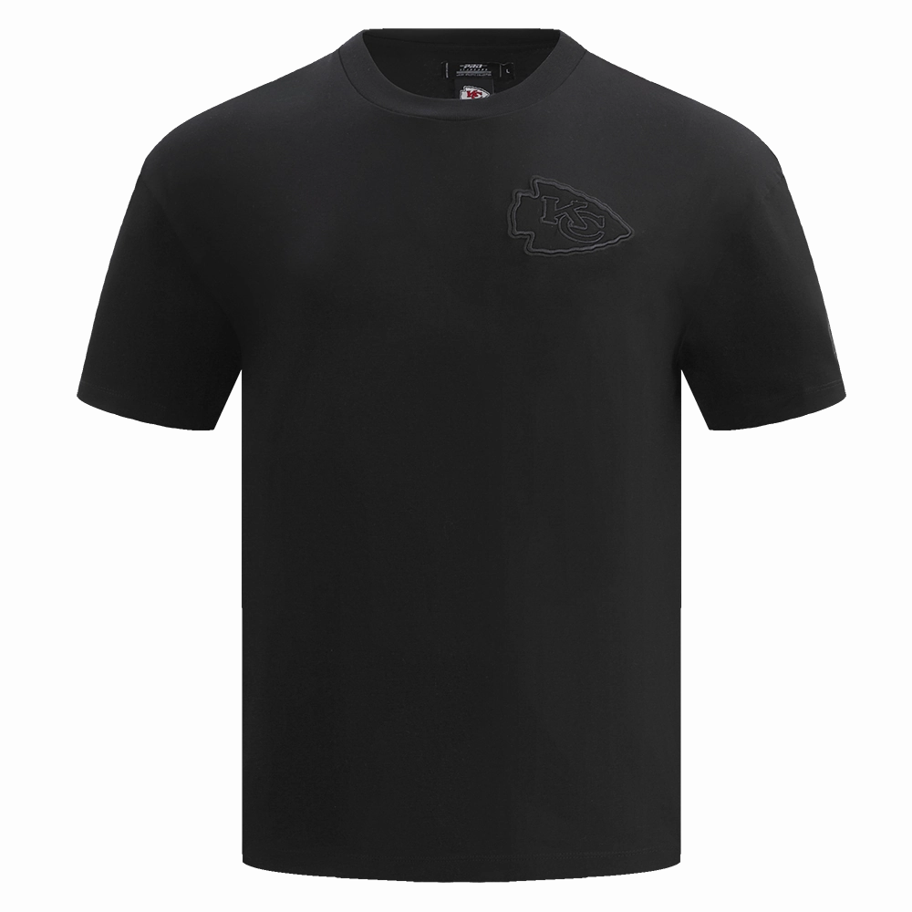 NFL KANSAS CITY CHIEFS NEUTRAL DROP SHOULDER MEN'S TEE (BLACK)